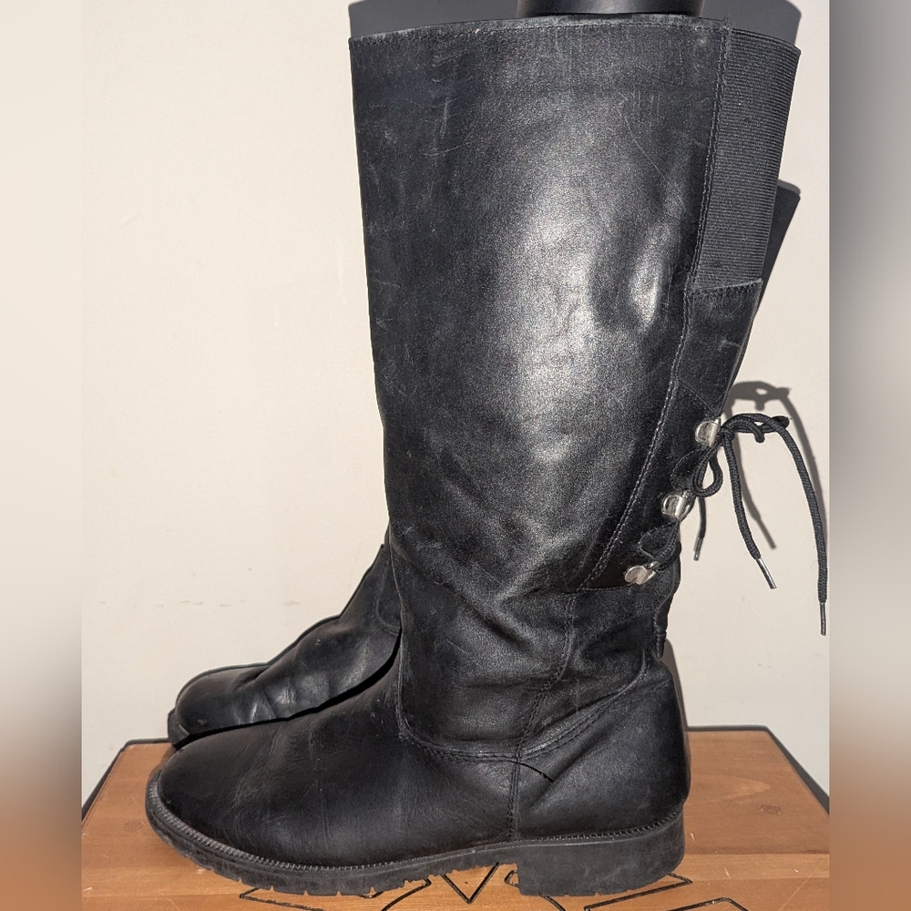 Vintage Jessica Black Leather Boots